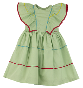 VESTIDO LISO VERDE CANA