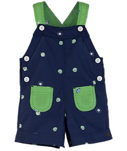MACAÇÃO ESTAMPA MINI PLANETAS AZUL E VERDE