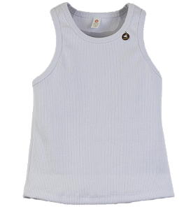 BLUSA MALHA CANELADA BRANCA