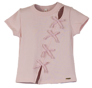 BLUSA MALHA CANELADA ROSA
