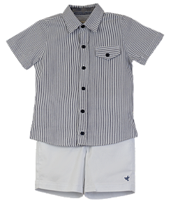 CONJUNTO ANA RUGA LISTRADO MARINHO