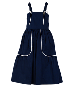 VESTIDO LISO AZUL MARINHO
