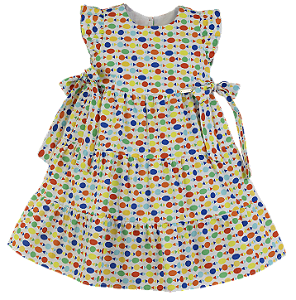 VESTIDO ESTAMPA BALA DELICIA FUNDO BRANCO