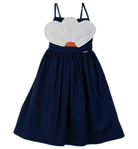 VESTIDO LISO MARINHO