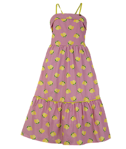 VESTIDO ESTAMPA LIMAOZINHO ROSA