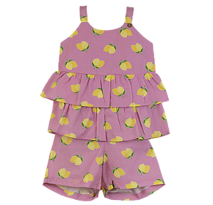 CONJUNTO ESTAMPA LIMÃOZINHO ROSA
