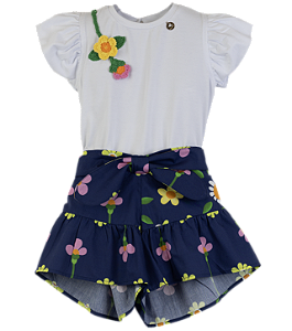 CONJUNTO ESTAMPA CAMPO SOLAR MARINHO