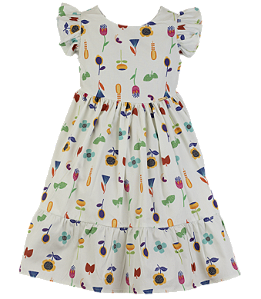 VESTIDO ESTAMPA FLORES AO VENTO OFF