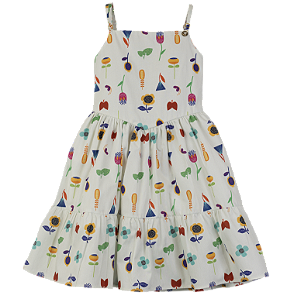VESTIDO ESTAMPA FLORES AO VENTO OFF