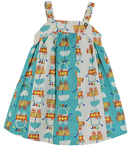 VESTIDO ESTAMPA CARRINHO DE PIPOCA