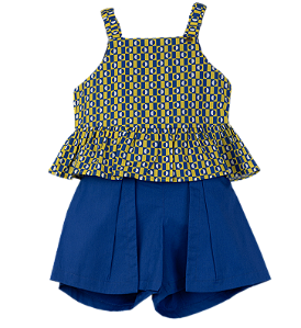 CONJUNTO PONTINHO DE LUZ AZUL E AMARELO