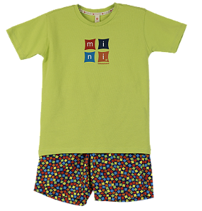 CONJUNTO MINI CHICLETE COLORIDO MARINHO