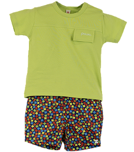 CONJUNTO MINI CHICLETE COLORIDO MARINHO