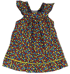 VESTIDO MINI CHICLETE COLORIDO MARINHO