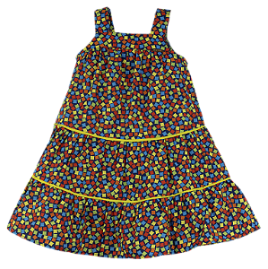 VESTIDO MINI CHICLETE COLORIDO MARINHO