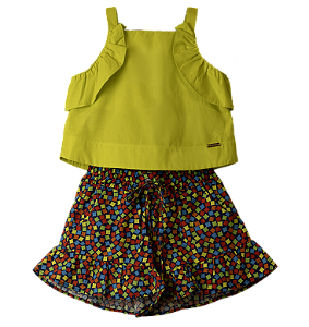 CONJUNTO MINI CHICLETE COLORIDO MARINHO