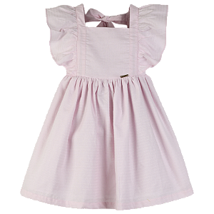 VESTIDO TECIDO TEXTURIZADO ROSA BEBE