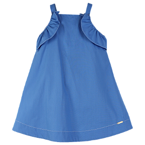 VESTIDO LISO AZUL