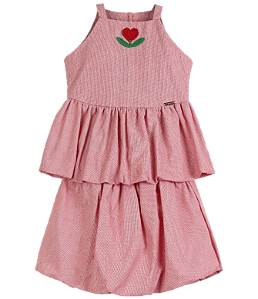 CONJUNTO LISTRADO PEQUENO VERMELHO