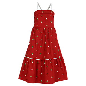 VESTIDO ESTAMPA CORAÇÃO EM FLOR