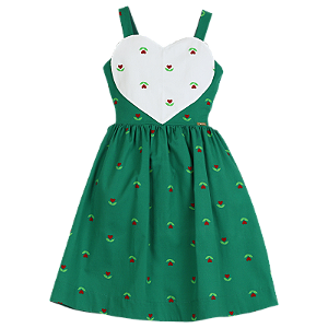 VESTIDO ESTAMPA CORAÇÃO EM FLOR