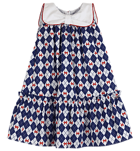 VESTIDO ESTAMPA ENTRE LAÇOS