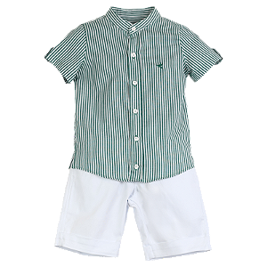 CONJUNTO LISTRADO VERDE