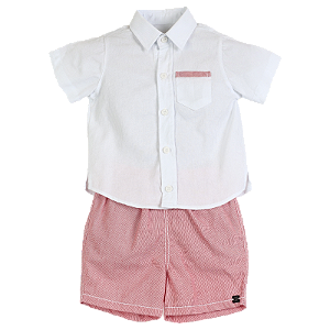 CONJUNTO BRANCO E LISTRAS