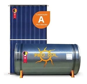 Kit Aquecedor Solar Pro-sol Boiler 300l Baixa Pressao + 3 Coletor Placa 1x1 Class A