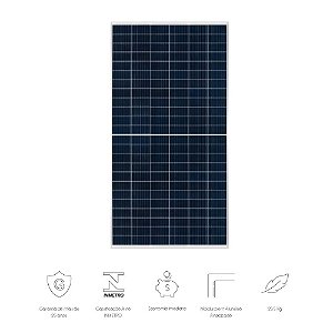 Painel Solar Elgin Fotovoltaico 540w 1000/1500vcc Monocristalino Half-cell