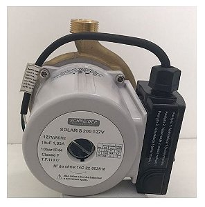 Bomba Pressurizadora Schneider Solaris 200 1/3cv Mono 127v Agua Quente e Fria