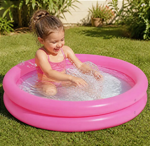 Piscina Inflável Infantil 130 Lt 1,07mx23cm Rosa Mor