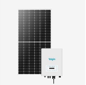 Kit Energia Solar Elgin 5kwp 555w 10kw 380v Telhado Metálico