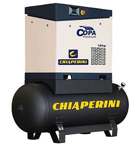 Compressor Parafuso 10 Cv Sobre Reservatório Chiaperini Copa Premium 10