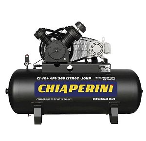 Compressor de Ar Alta Pressão 40 Pcm 360 Litros  Chiaperini Cj 40+ Apv 360l
