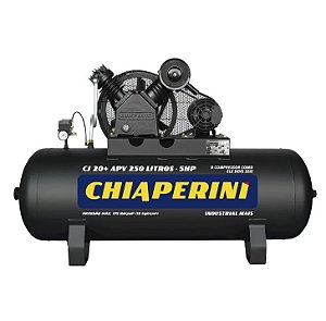 Compressor de Ar Alta Pressão 20 Pcm 250 Litros Chiaperini Cj 20+ Apv 250l