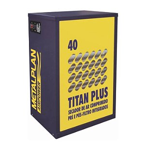 Secador de Ar Comprimido Titan Plus 40 Pcm Monofasico 220v Metalplan