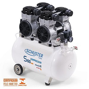 Compressor de Ar Elétrico  Schuster S60 Monofásica 51l 2,4 Cv 127v