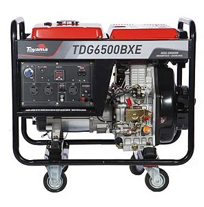 Gerador Toyama Diesel Tdg6500bxe Monofasico Bivolt 115/230v 60hz 5.5Kw Partida Eletrica