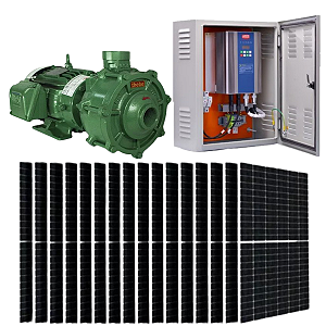 Kit Bomba Solar Thebe Px-15/3 F 6cv com Quadro Inversor Disjuntor + 16 Placas de 450w