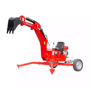 Escavadeira Rebocável a Gasolina 15cv Partida Manual 360° Kawashima