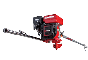 Rabeta Longa Com Motor de 15cv Gasolina GE 1500 P.Elétrica Kawashima