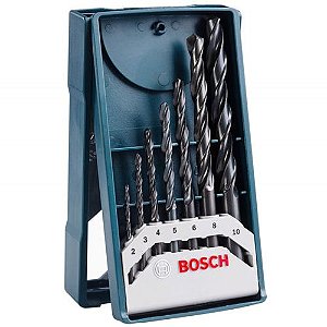 Bosch Mini X-Line Jogo De Brocas Para Metal Bosch Com 7 Peças