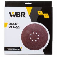 Disco de Lixa 225mm Grão 60 Com 10pç Wbr Wagner Para Lixadeira