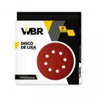 Disco de Lixa 180mm 8 furos Grão 120 com 10pç Wbr Wagner Para Lixadeira