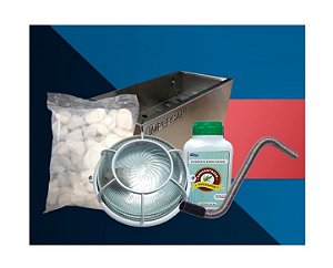 Kit Para Sauna A Vapor Impercap Linha Top Turbo Com Flexivel 3/4 Inox