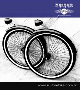 Kit Rodas Pretas Para Food bike ou Carrinho Gourmet - FoodBike Bicicleta