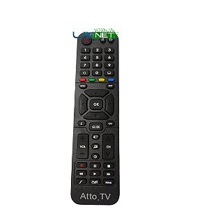 Controle Remoto Para Receptor Atto .TV Atto Net 5