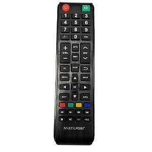 CONTROLE REMOTO TELA TV MULTILASER TL016 E TL017