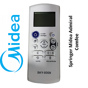 Controle Remoto Ar Condicionado Midea 9309